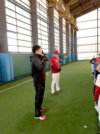 東北楽天 聖澤諒選手 野球教室